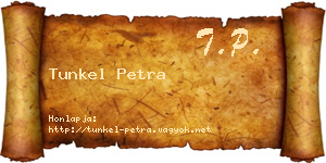 Tunkel Petra névjegykártya